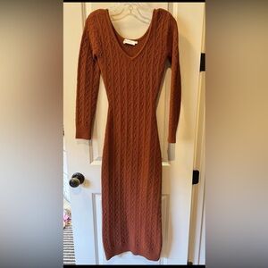 astr sweater dress size small faux leather